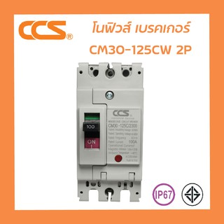 โนฟิว เบรกเกอร์ NO Fuse Breaker MCCB 220-380V CCS CM30-125CW 2P