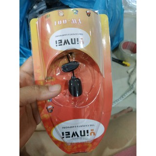 ไมค์หนีบปกเสื้อ ไมค์ ไมค์โครโฟน หนีบ ไลฟ์สด ไมค์ mini Clip-on Microphone รุ่น YW-001