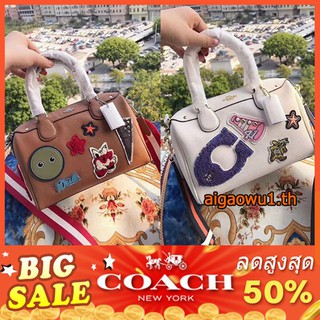 แท้💯%🔥สินค้าขายดี🔥 New Coach 11803 กระเป๋าสะพายไหล่ลายการ์ตูน