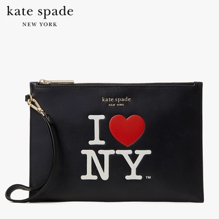 KATE SPADE NEW YORK I LOVE NY X KATE SPADE NEW YORK POUCH WRISTLET K5299 กระเป๋าคล้องมือ