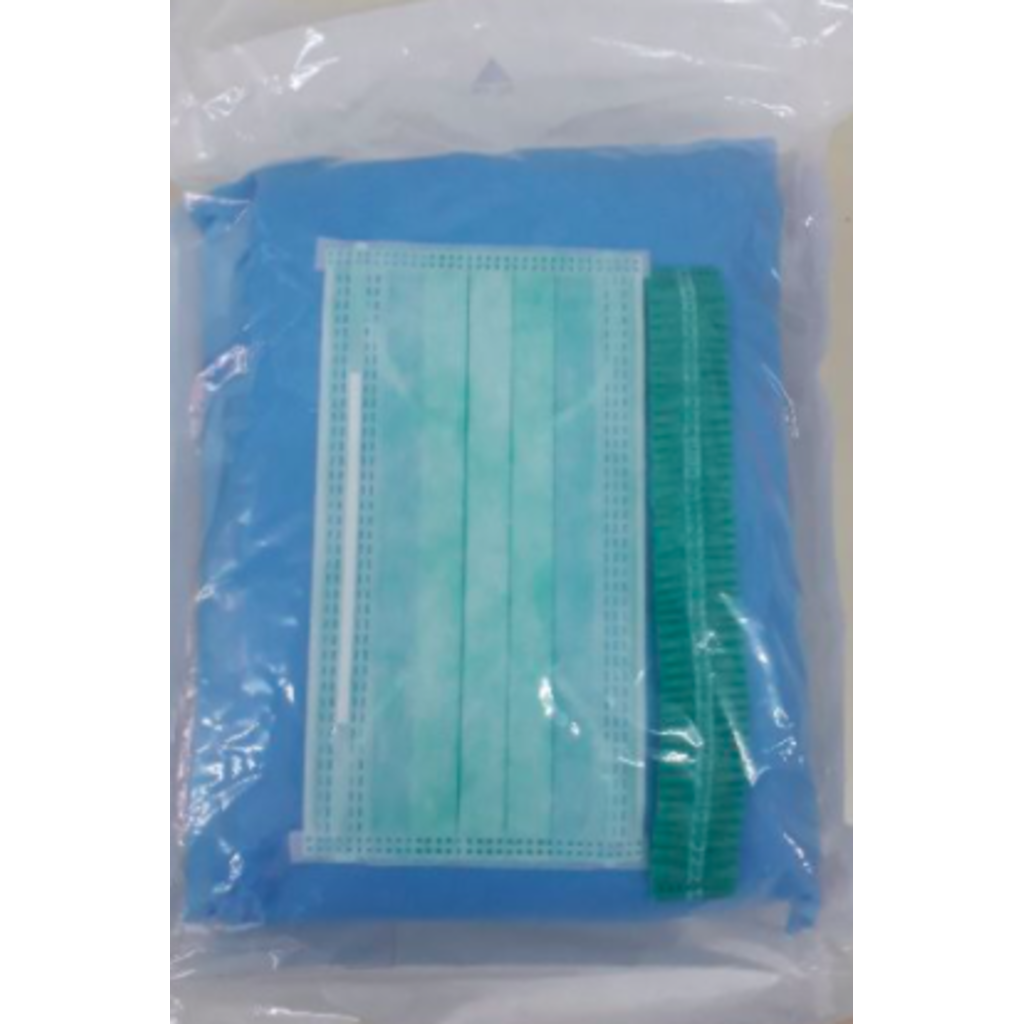 เสื้อกาวน์ผ่าตัดปลอดเชื้อ Surgical Gown SMMMS+ Reinforce สีน้ำเงิน ฟ้า ราคา ถูกที่สุด ดีลบีเคเค แกลเลอรีภาพที่ 5