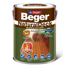 สีย้อมพื้นไม้ เบเยอร์ เนเจอร์รัลเดค (Beger NaturalDeck) ใช้แล้วได้อารมณ์เหมือนสัมผัสกับ เนื้อไม้ตามธรรมชาติ (สต็อคใหม่)