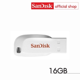 แหล่งขายและราคาSanDisk CRUZER BLADE USB 2.0 (SDCZ50C_016G_B35W) แฟลชไดร์ฟ 16GB whiteอาจถูกใจคุณ