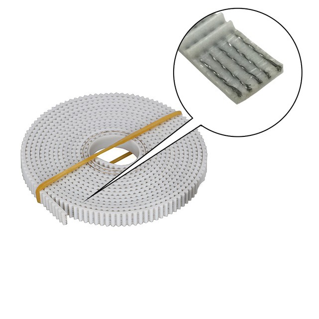 Steel Core PU GT2 Belt 2GT Open Timing Belt 6mm Iron Inside Belt