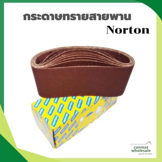 Norton กระดาษทรายสายพาน 4”x24” ของแท้ 💯% มีเบอร์ 24 36 40 60 80 100 120