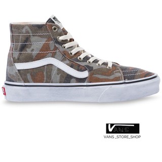 VANS SK8 HI TAPERED WASHED CAMO TRUE WHITE SNEAKERS สินค้ามีประกันแท้