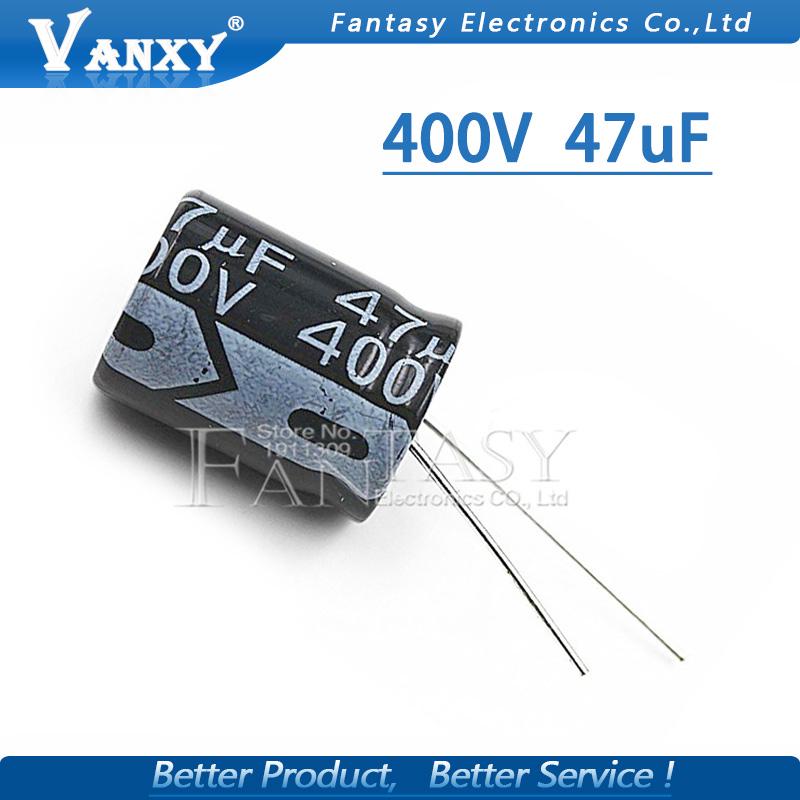 5PCS Higt quality 400V47UF 16*22mm 47UF 400V 16*22 Electrolytic capacitor