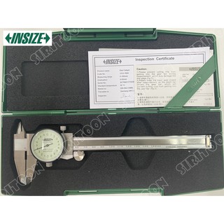 เวอร์เนียแบบเข็ม ขนาด 6 นิ้ว ค่าความละเอียด 0.02mm. INSIZE รุ่น 1312-150A (Dial Caliper) (สินค้าใหม่)