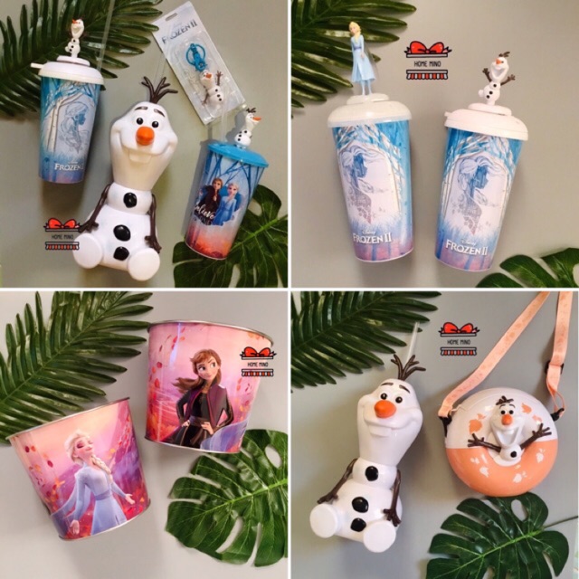 🌈 พร้อมส่ง ❤️ Disney FROZEN 2 แก้วโฟรเซ่น ถังป๊อปคอร์น Frozen ลิขสิทธิ์แท้