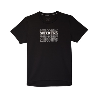 ผ้าฝ้าย 100%Skechers สเก็ตเชอร์ส เสื้อยืดแขนสั้น ผู้หญิง Short Sleeve Tee-SP21Q3W023-002KS-3XL