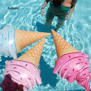 ☀️🌴TBB_Swimming Pool Float Water Swim Ring Ice Cream Shaped Inflatable Play Game Toy