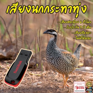 เสียงต่อ นกกระทาทุ่ง ยาว6ชั่วโมง ไม่มีโฆษณา แฟลชไดร์ฟ(Flash Drive) มีเก็บเงินปลายทาง