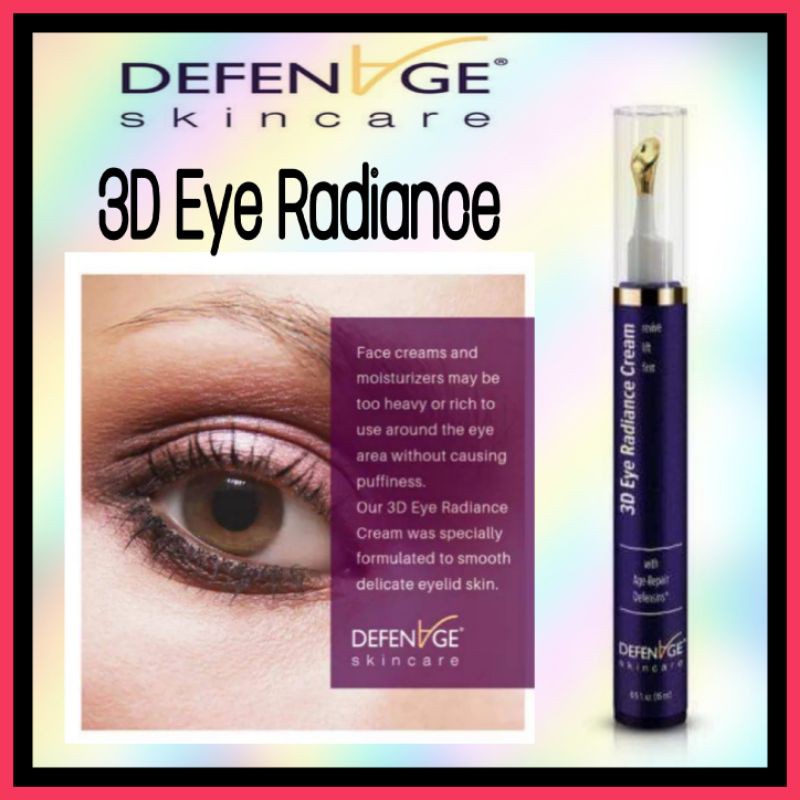 defenage 3d eye radiance cream