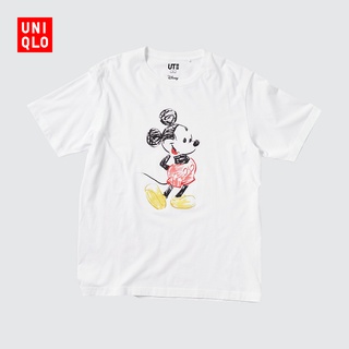 Uniqlo เสื้อยืดแขนสั้น พิมพ์ลาย MICKEY สําหรับผู้ชาย และผู้หญิง (UT) 447174