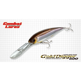 Evergreen Gold Digger 600 Deep Crank เหยื่อลอยน้ําเหยื่อตกปลา Toman Black Bass Killer