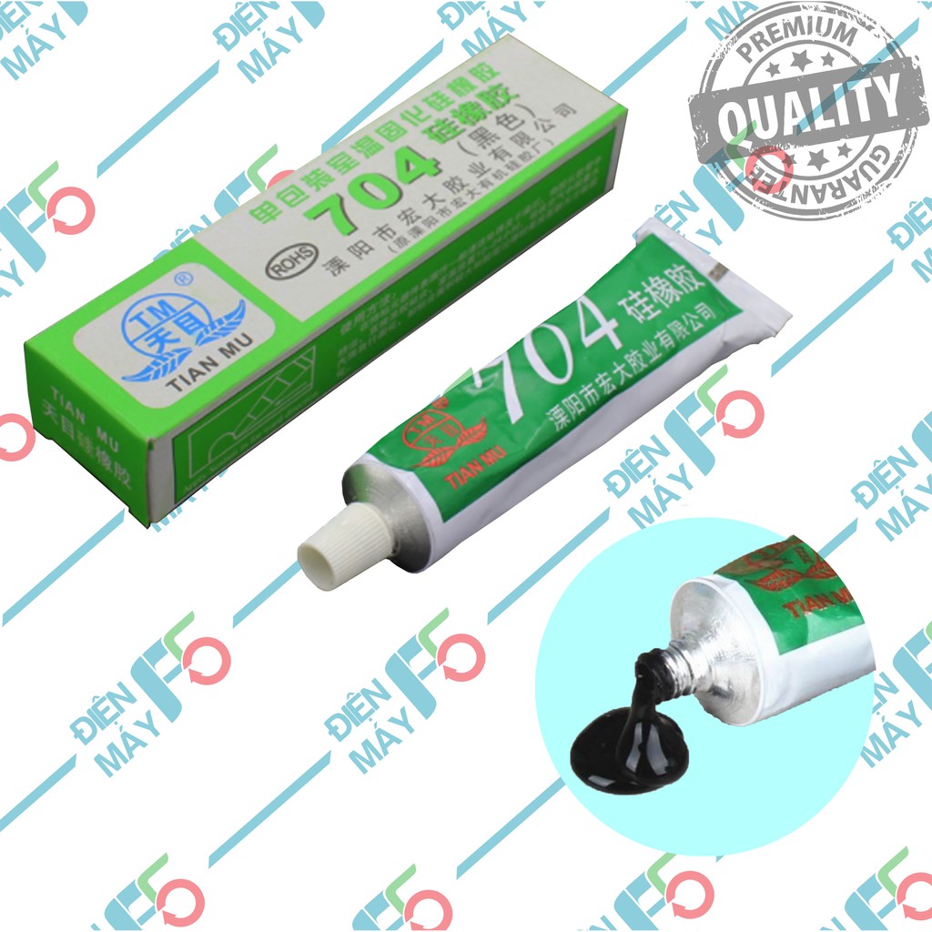 DMF5 กาว 704 สีดํา เคลือบวงจร ฉนวนไฟฟ้า กันน้ํา Tianmu TM 704