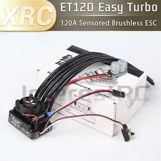 Xrc ET120 Turbo 120A Sensory Brushless ESC สําหรับโมเดลรถแข่งไฟฟ้า 1/10 RC