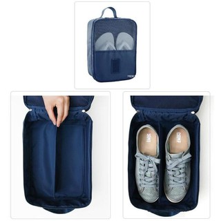 กระเป๋าใส่รองเท้า 3 คู่ (Navy Blue / สีน้ำเงิน)