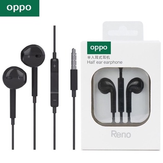 หูฟัง oppo แบบใหม่ เสียงดี ฟังสบาย มาพร้อมกล่องใส รับประกัน 1ปี