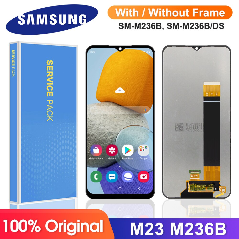 6.6 & 39;& 39; สําหรับ Samsung Galaxy M23 M236 M236B M236B/DS จอแสดงผล Lcd Touch Screen Digitizer กร