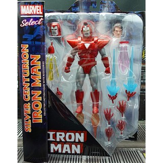 ของเล่นมาเวล ฟิกเกอร์ ขนาด 7 นิ้ว Marvel Select Silver Centurion Iron Man Action Figure