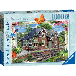 (ลดราคากล่องบุบ) จิ๊กซอว์ Ravensburger - Railway Cottage  1000 piece  (ของแท้  มีสินค้าพร้อมส่ง)