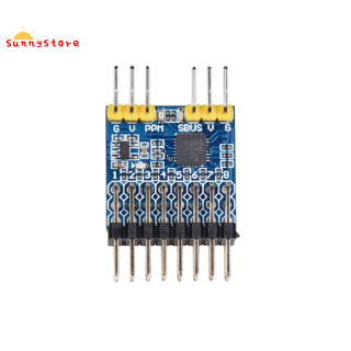 8ch pwm ppm sbus โมดูลแปลงสัญญาณแรงดันไฟฟ้า input 3 . 3-20 v สําหรับ rc airplane drone