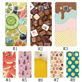 Samsung A3 A5 A7 2015 Soft TPU Silicone Phone Case Cover Fruit Chocolate