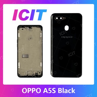 OPPO A5S อะไหล่บอดี้ เคสกลางพร้อมฝาหลัง Body For oppo a5s อะไหล่มือถือ ICIT 2020