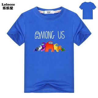 เสื้อยืดเด็ก ลาย Among Us สไตล์ฮิปฮอป สำหรับเด็กผู้ชาย และเด็กผู้หญิง