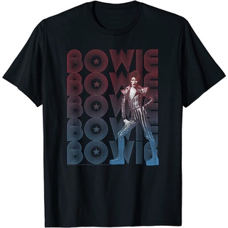 เสื้อยืด พิมพ์ลาย David Bowie