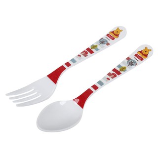 Tableware set MELAMINE CUTLERY SET FLOWERWARE POOH WOODLAND SMALL Tableware Kitchen equipment ชุดอุปกรณ์บนโต๊ะอาหาร ชุดช