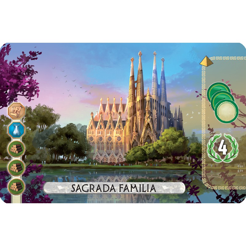 โปรโม อุปกรณ์เกมส์ 7 wonders duel ดวล - Sagrada promo wonder ควรมีให้ครบ 7สิ่งมหัศจรรย์ หายาก ควรมีใ