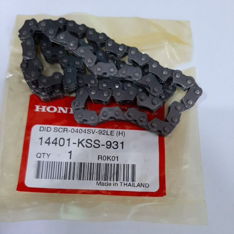 โซ่ราวลิ้นแท้ศูนย์.Wave-125s,r,x.Wave-125si,PCX-125,CLICK-125i(92ข้อ) PCX -160/14401-KSS-931