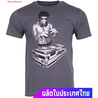 เสื้อยืดแขนสั้น พิมพ์ลายมังกร Bruce Lee DJ AVmO สไตล์คลาสสิก