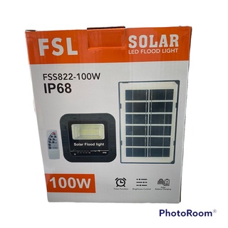 #solar led flood light #โคมสปอร์ตไลท์โซล่าเซลล์ 50w ,100w ยี่ห้อ FSL