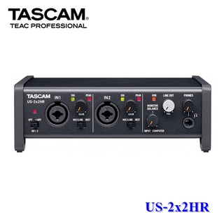 Tascam US-2x2HR ออดิโออินเตอร์เฟส อุปกรณ์บันทึกเสียง โฮมสตูดิโอ 2-In/2-Out USB-C Audio interface