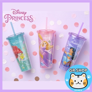 👑Daiso KOREA X DISNEY PRINCESS👑 ขวดน้ําฟาง 650 มล. 3 ตัวเลือก นางเงือกพันกัน อลาดิน / ถ้วยเย็น น่ารัก แก้วน้ําเกาหลี เด็ก ขวดน้ํา ขวดน้ํา เครื่องครัว