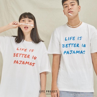 GP  [ ซื้อ 2 ลดเพิ่ม 5% ] Pajamas Oversize - tee เสื้อยืด โอเวอร์ไซส์ ผ้าคอตตอนแท้100% S M L