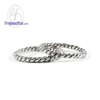 แหวนเงิน-แหวนคู่-เงินแท้ 925-แหวนหมั้น-แหวนแต่งงาน-Couple-silver-wedding-Ring-finejewelthai - RC123100