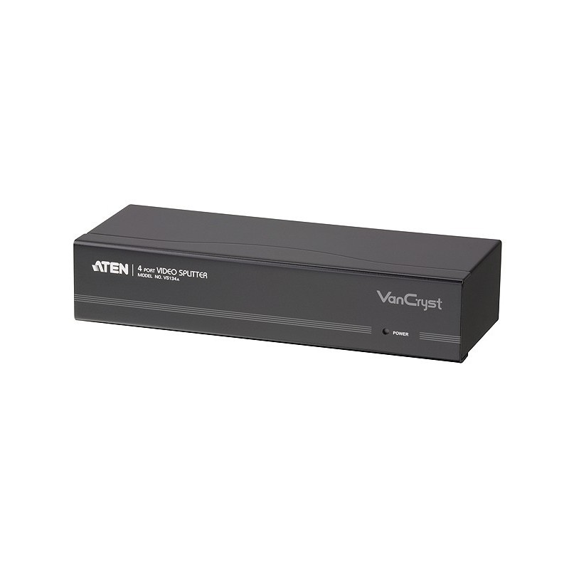 ATEN VGA Splitter 4-port กระจายสัญญาณ คอม 1 เครื่อง ออก 4 จอ bandwidth 450Mhz | รุ่น VS134A