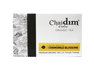 Chaidim ชาสมุนไพรคาโมไมล์ Organic Chamomile Blossoms Tea 25 tea bags (37.5gm)