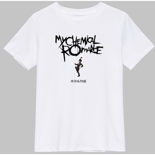 [100% Cotton] เสื้อยืดลําลอง ผ้าฝ้าย 100% แขนสั้น พิมพ์ลาย My Chemical Romance (2) สีดํา พลัสไซซ์ XS-3XL ของขวัญวันเกิด