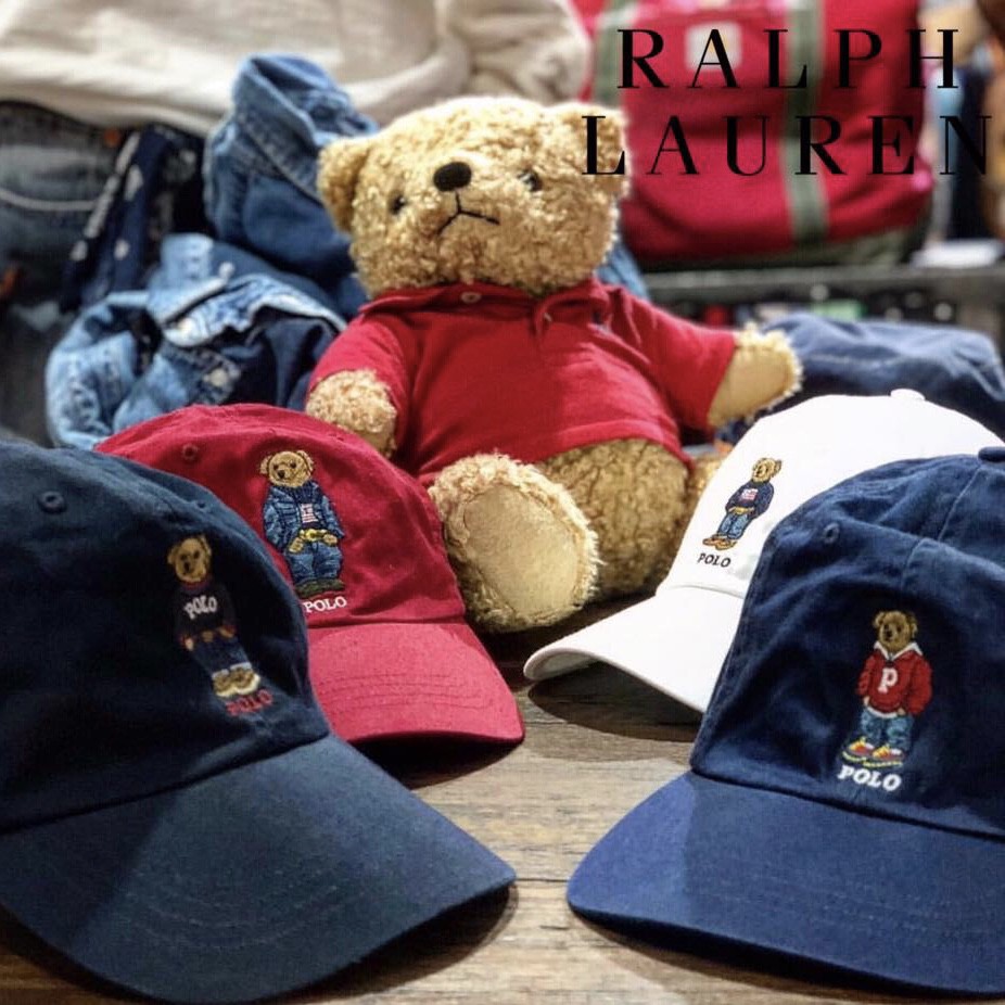 POLO RALPH LAUREN Polo Bear Cotton Chino Cap หมวกแก๊ป หมวกแบรนด์ โปโล ราล์ฟ ลอเรน โปโลหมี