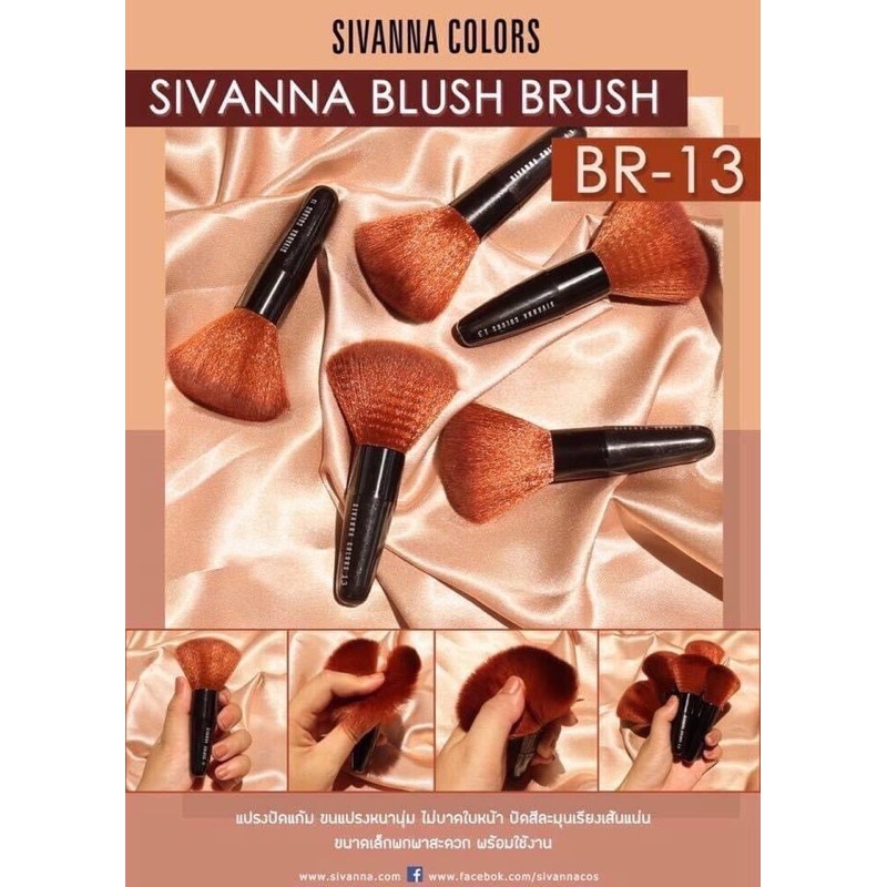 แปรงปัดแก้มSivanna blush BR-13
