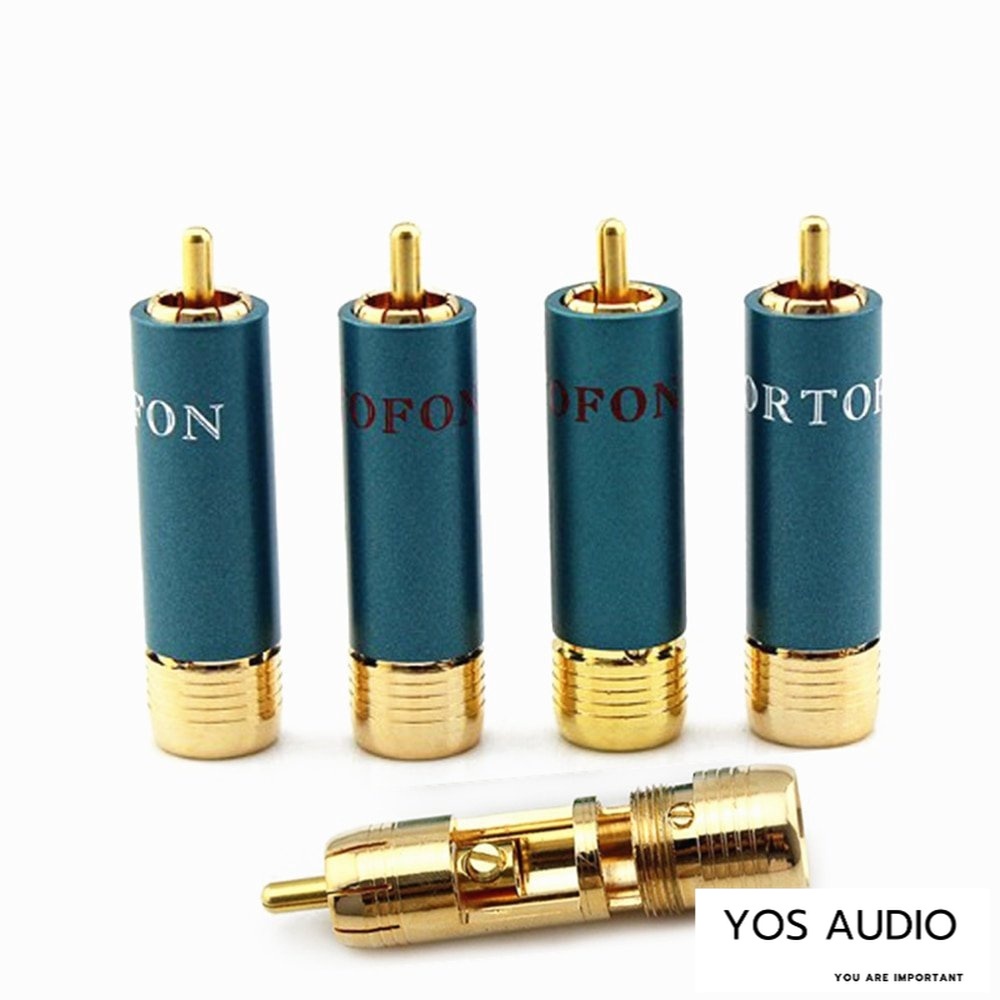 อุปกรณ์เชื่อมต่อไฮไฟ Rca Plug Hi-end Ortofon 8nx Rca สําหรับ Rca 11 มม