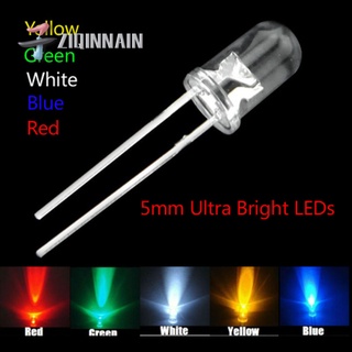 (10 ชิ้น)LED 5mm หลอดไฟ LED สีแดง / ส้ม / เหลือง / เขียว / น้ําเงิน / ขาว