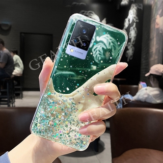 2021 New เคสโทรศัพท์ VIVOV21 5G Back Cover Bling Clear Black Green Pink Star Space TPU Soft Casing Phone Case VIVO V21