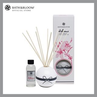 [BBHS005] BATH &amp; BLOOM Hibiscus Diffuser 100ml Set บาธ แอนด์ บลูม ชุดไม้หอมอโรม่าปรับอากาศ กลิ่นดอกชบา 100 มล. + ก้านไม้