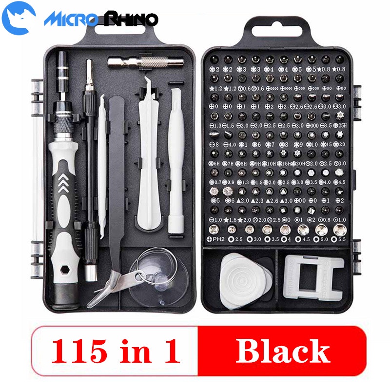 ชุดเครื่องมือไขควง 115 in 1 สําหรับซ่อมแซมแว่นตา โทรศัพท์
